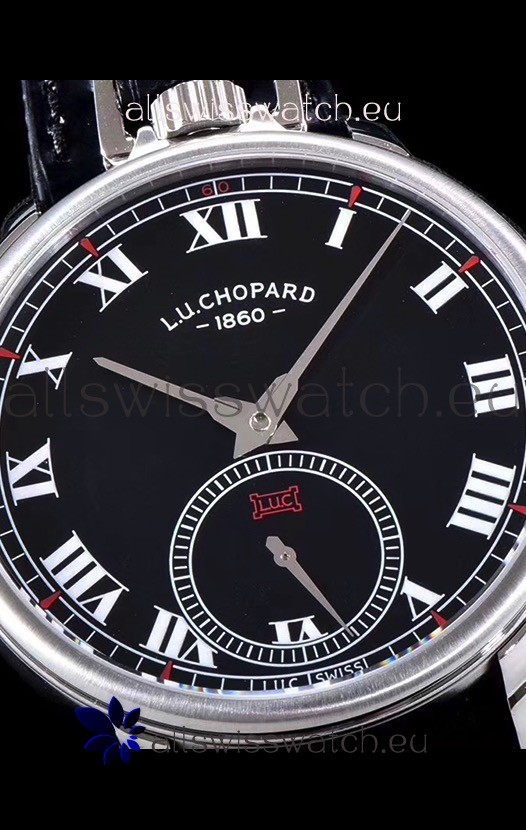 IMG_9081 Chopard Louis-Ulysse The Tribute Stainless Steel Black Dial Replica 6