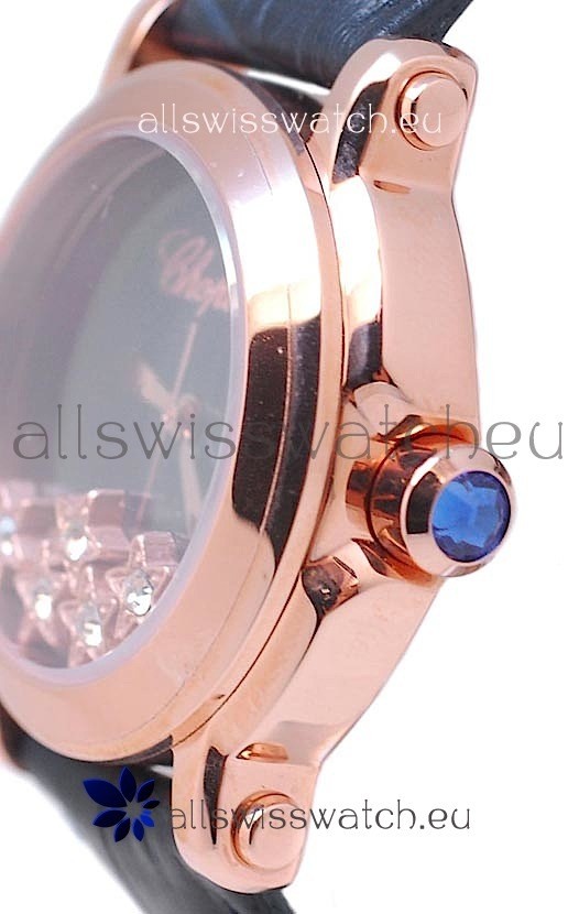 IMG_9081 Chopard Happy Sport Star Shaped Diamonds Rose Gold Replica 6