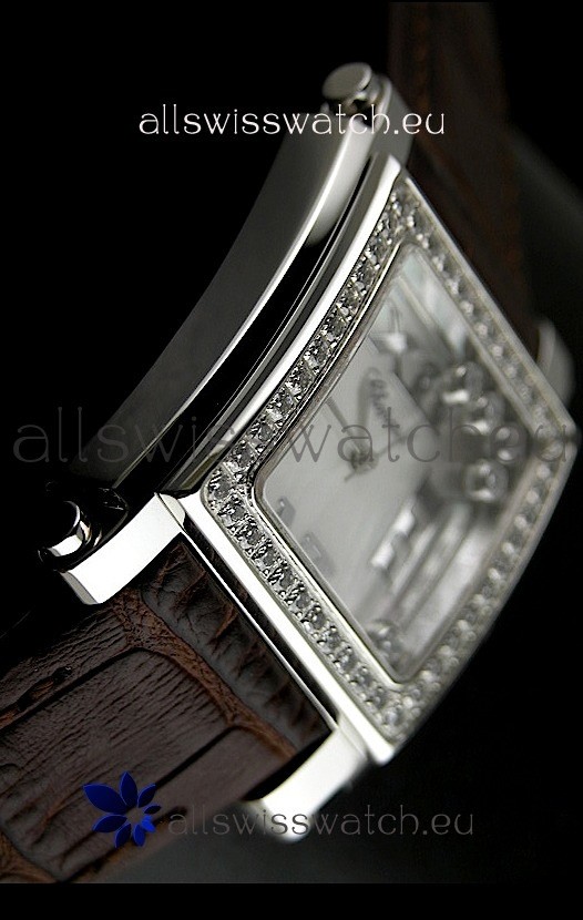 IMG_9081 Chopard Happy Sportin Brown Strap Replica 6