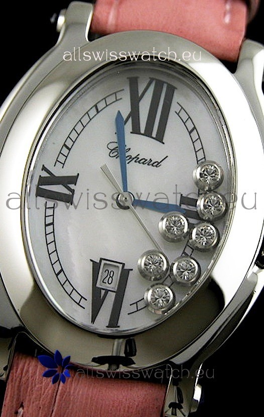 IMG_9081 Chopard Happy Sportin Pink Strap Replica 6