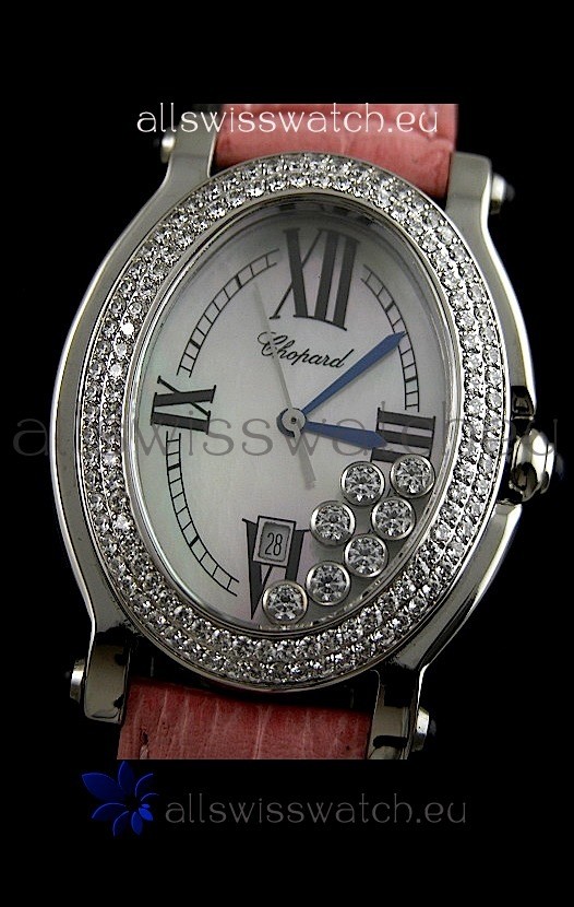 IMG_9081 Chopard Happy Sportin Pink Strap Replica 6