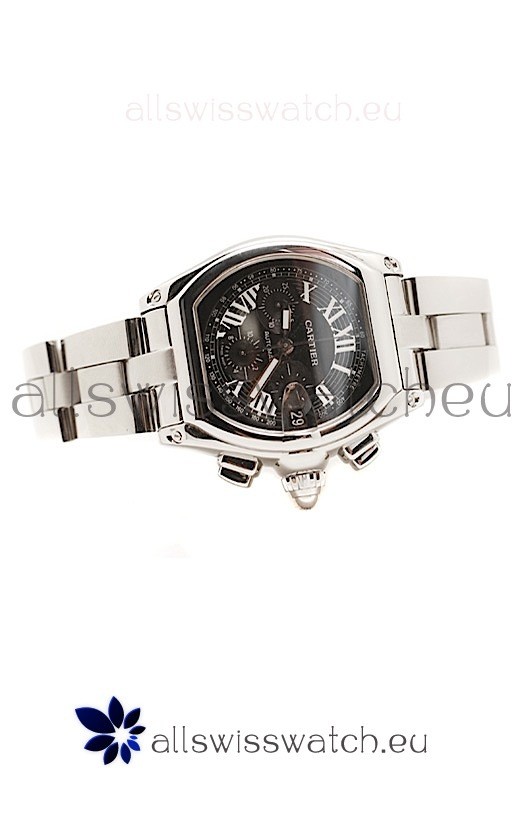 IMG_9081 Cartier Roadster Chronographin Black Dial Replica 6