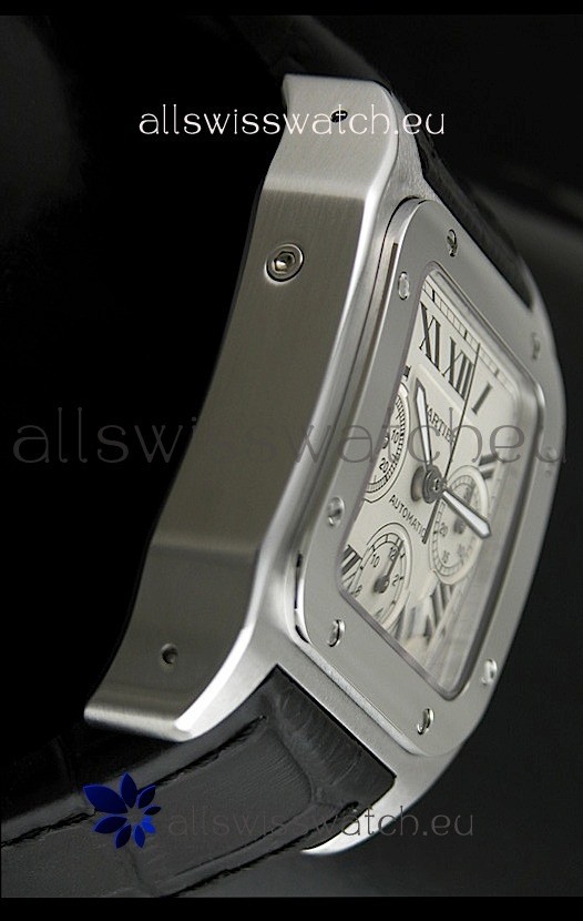 IMG_9081 Cartier Santos 100 Chronograph - 1:1 Mirror Replica 6