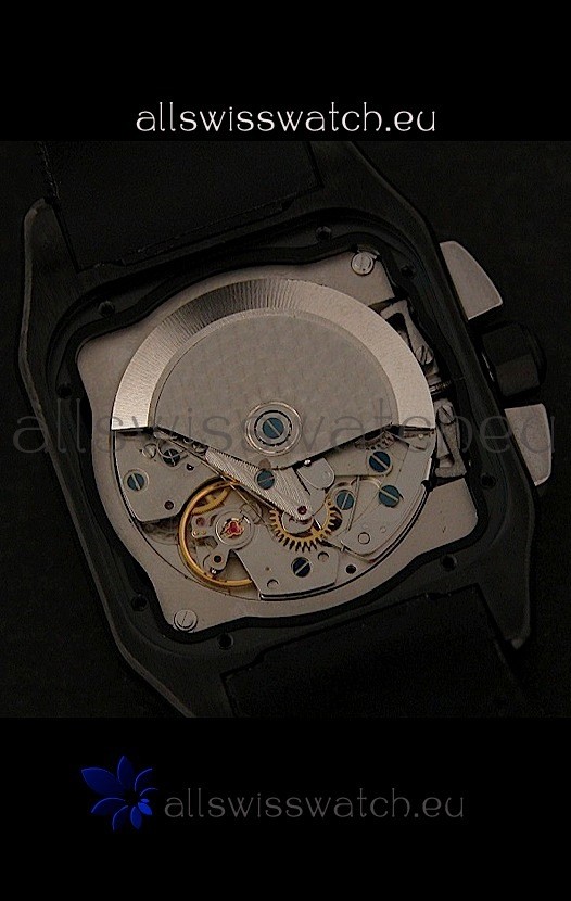IMG_9081 Cartier santosin Black Dial Replica 6