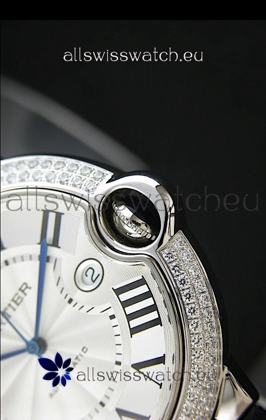 IMG_9081 Cartier Balon de Automatic in White Dial Replica 6
