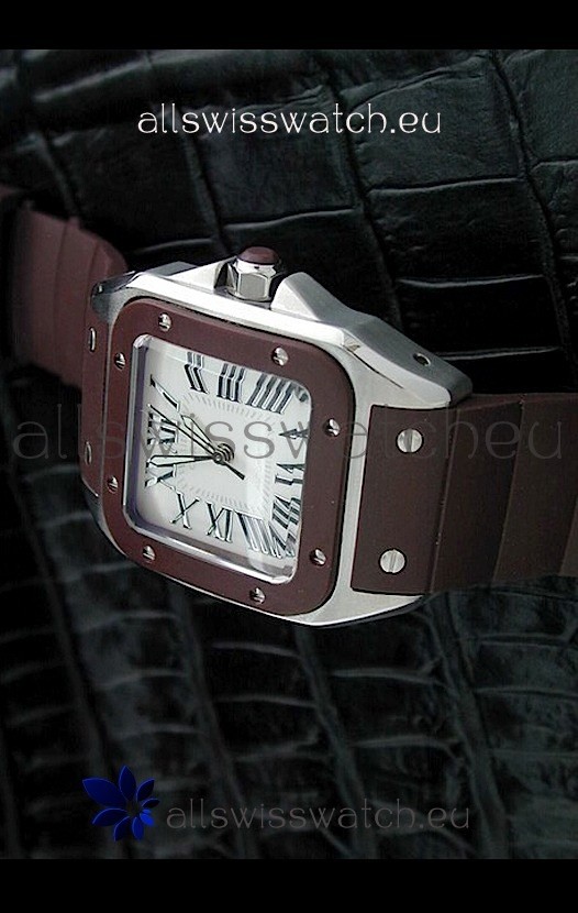 IMG_9081 Cartier Santosin White Dial Replica 6
