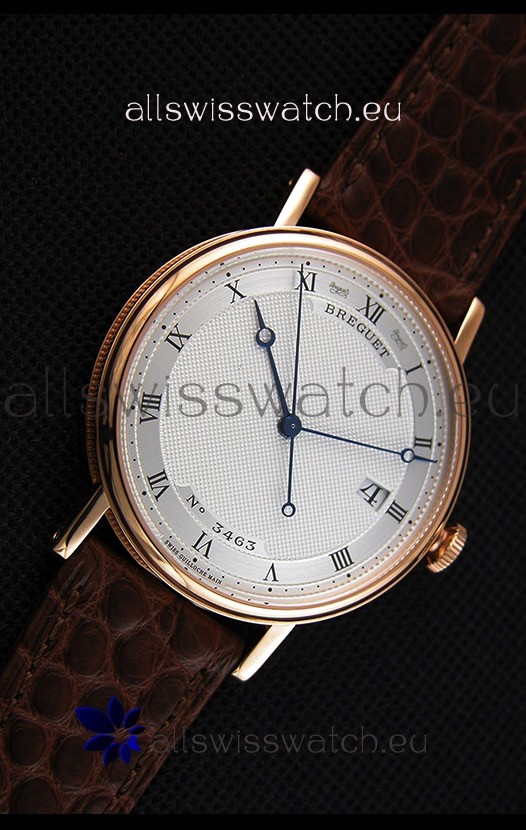 IMG_9081 Breguet Classique 5177BR/15/9V6 Rose Gold with Roman Hour Markers Replica 6