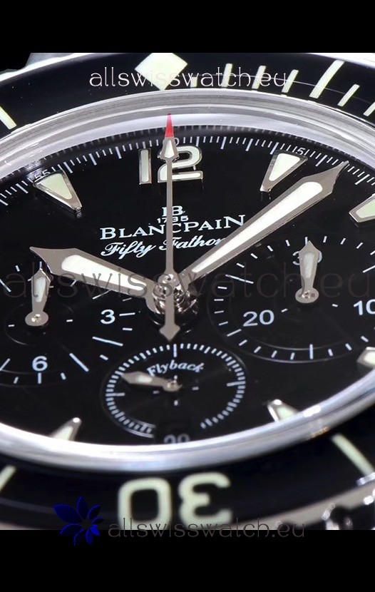 IMG_9081 Blancpain Blancpain Fifty Fathoms Chronograph Flyback Black 1:1 Mirror Replica 6