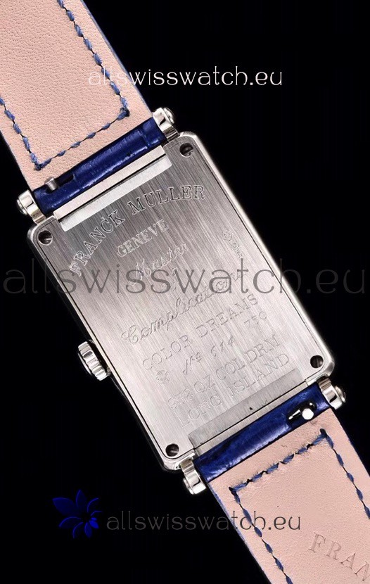 IMG_9081 Franck Muller Long Island Color Dreams Ladies in Blue Strap Replica 6