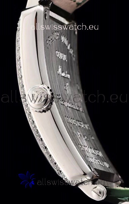 IMG_9081 Franck Muller Long Island Color Dreams Ladies in Green Strap Replica 6