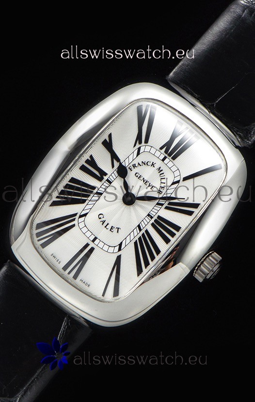 IMG_9081 Franck Muller Galet Ladies Quartz Black Strap Replica 6