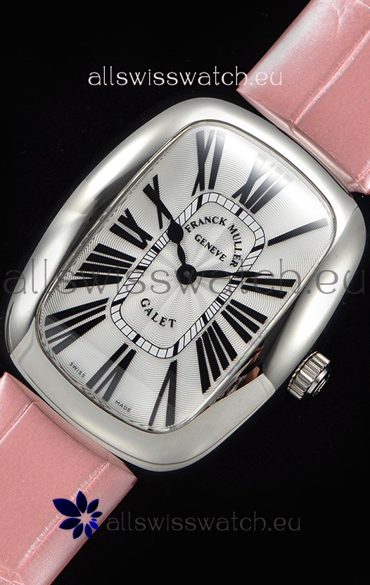 Franck Muller Galet Ladies Quartz Pink Strap Replica 6
