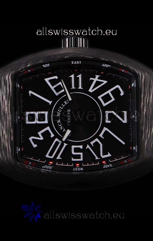 IMG_9081 Franck Muller Vanguard Carbon Casing Black Indexes Replica 6