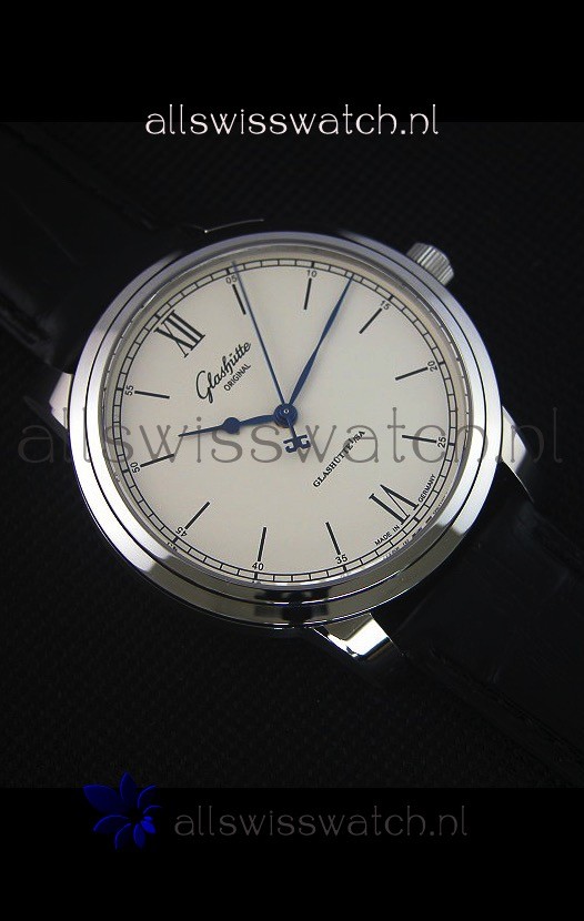 IMG_9081 Glashuette Senator Excellence Cream Dial Steel Case Replica 6