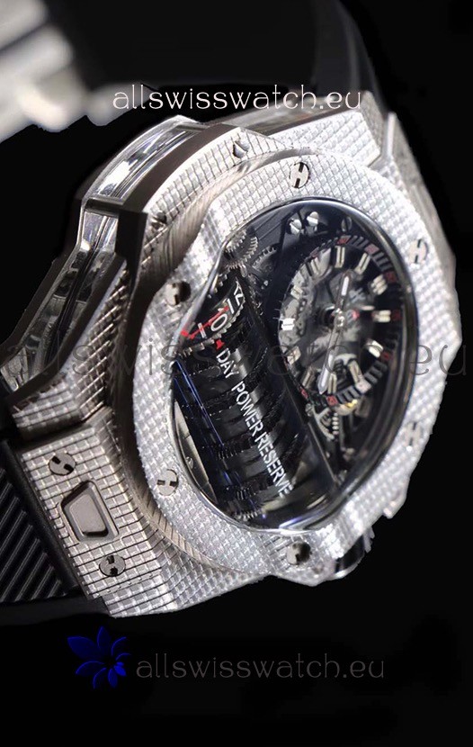 IMG_9081 Hublot Big Bang MP-11 Power Reserve 3D Steel Carbon Replica 6