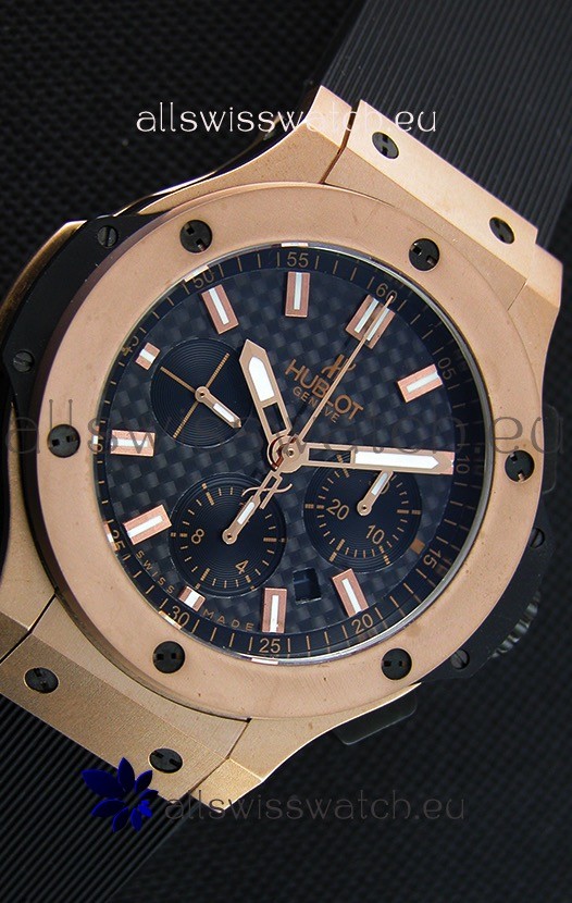 IMG_9081 Hublot Big Bang Carbon Dial Pink Gold Case: 1:1 Mirror Replica 6