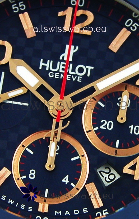 IMG_9081 Hublot Big Bang Blue Pink Gold Case1:1 Mirror Replica 6