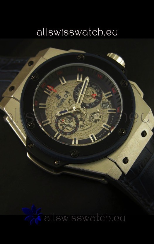 IMG_9081 Hublot Big Bang King Steel Skeleton Dial Quartz 45MM Replica 6