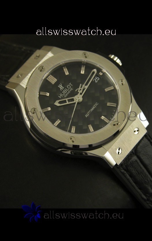 IMG_9081 Hublot Classic Fusion 39MM Steel Case Carbon Dial Replica 6