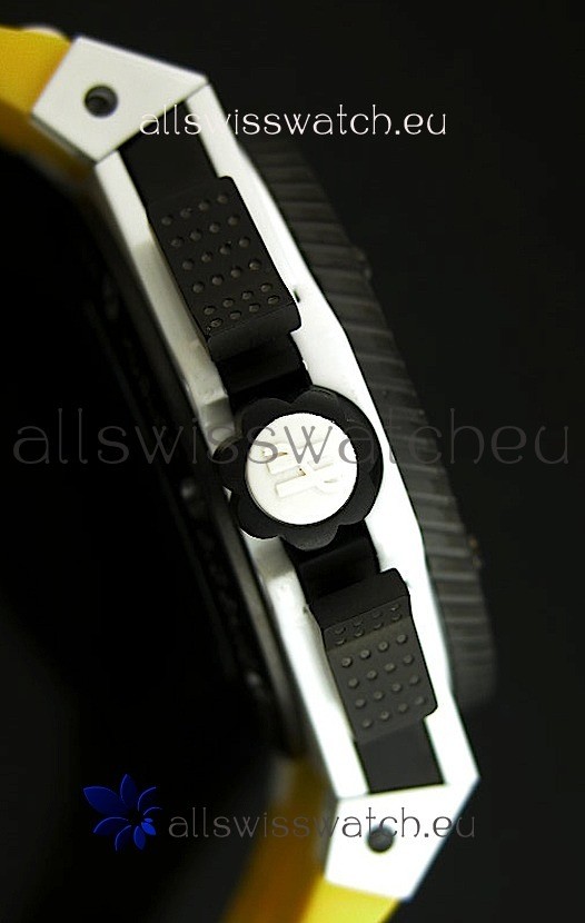 IMG_9081 Hublot King Power Ferrari Edition- White/Yellow Strap Replica 6