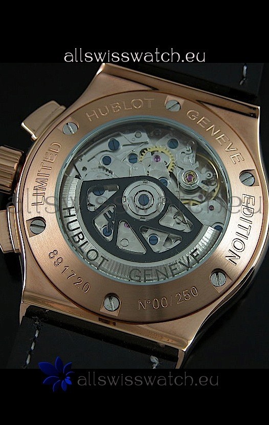 IMG_9081 Hublot Big Bang Classic Fusion Rose Gold in Grey Strap Replica 6