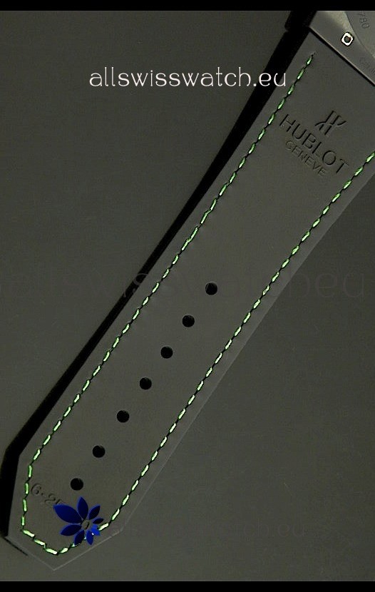 IMG_9081 Hublot Big Bang Classic Fusion Ceramic Case in Green Strap Replica 6
