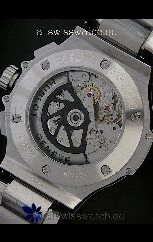 IMG_9081 Hublot Big Bangin Steel Strap Ceramic Bezel Replica 6