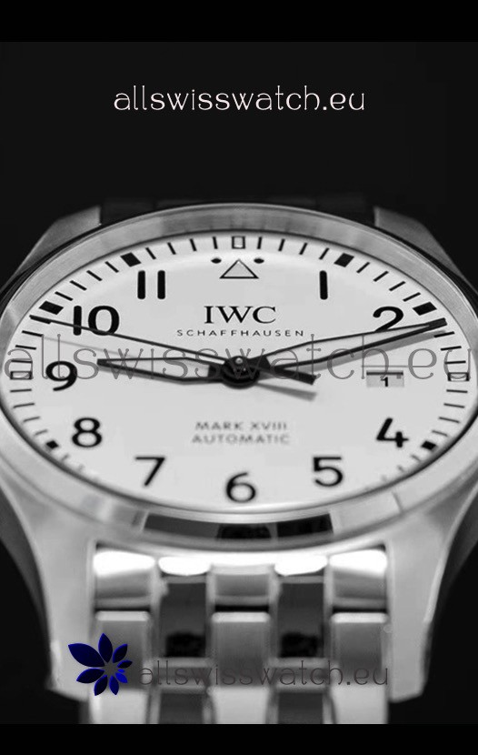 IMG_9081 IWC MARK XVIIIin 904L Steel White Dial 40MM - 1:1 Mirror Replica 6