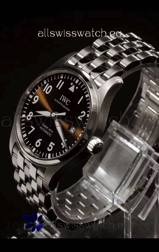 IMG_9081 IWC MARK XVIII Antoine de Saint-Exupéry Edition in 904L Brown Dial 40MM - 1:1 Mirror Replica 6