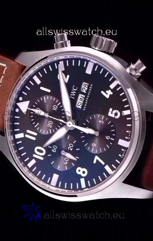 IMG_9081 IWC Pilot's Chronograph IW377713 Antoine De Saint Exupéry 904L Steel 1:1 Mirror Replica 6