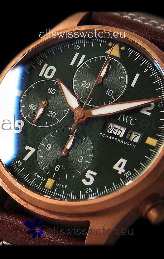 IWC Pilot's Chronograph Spitfire Broze Case - 1:1 Mirror Replica 6
