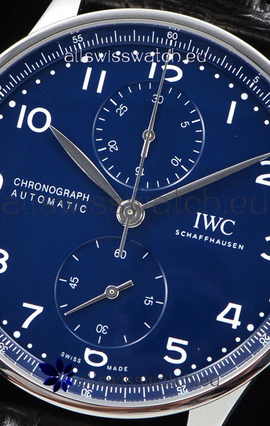 IMG_9081 IWC Portuguese Chronograph Blue Dial 1:1 Mirror Replica 6