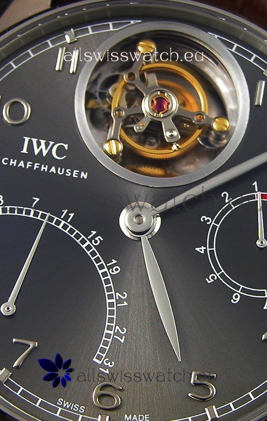 IWC Portugieser Tourbillon Mystere Retrograde Silver Dial UPDATED 2019 Version  Replica 6