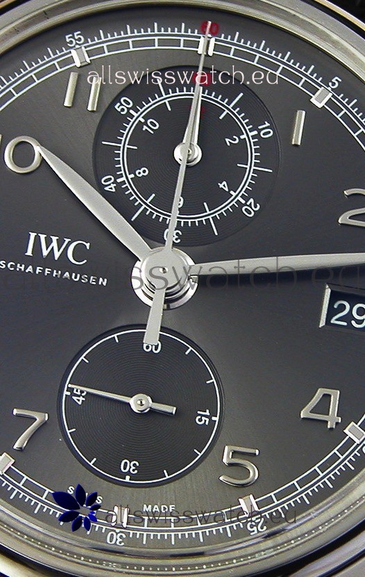 IMG_9081 IWC Portugieser Chronograph Classic IW390302 Grey Dial Replica 6