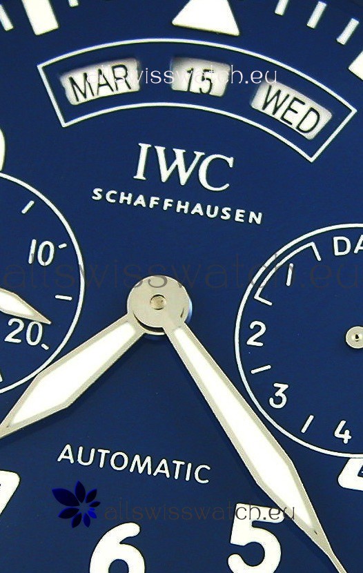 IMG_9081 IWC Big Pilot Annual Calendar IW502702 Spitfire Blue Dial 1:1 Mirror Replica 6