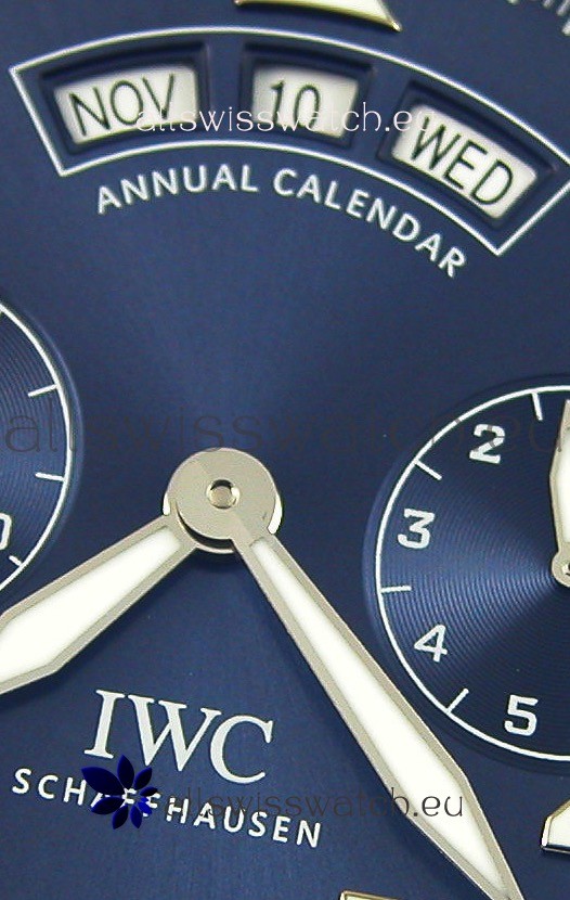 IMG_9081 IWC Big Pilot Annual Calender Steel Blue Le Petit Prince Edition 1:1 Mirror Replica 6