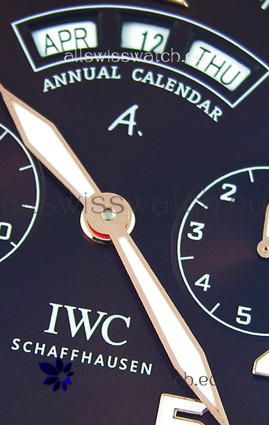 IMG_9081 IWC Big Pilot Annual Calender Antoine de Saint Exupéry Brown Dial IW502706 1:1 Mirror Replica 6