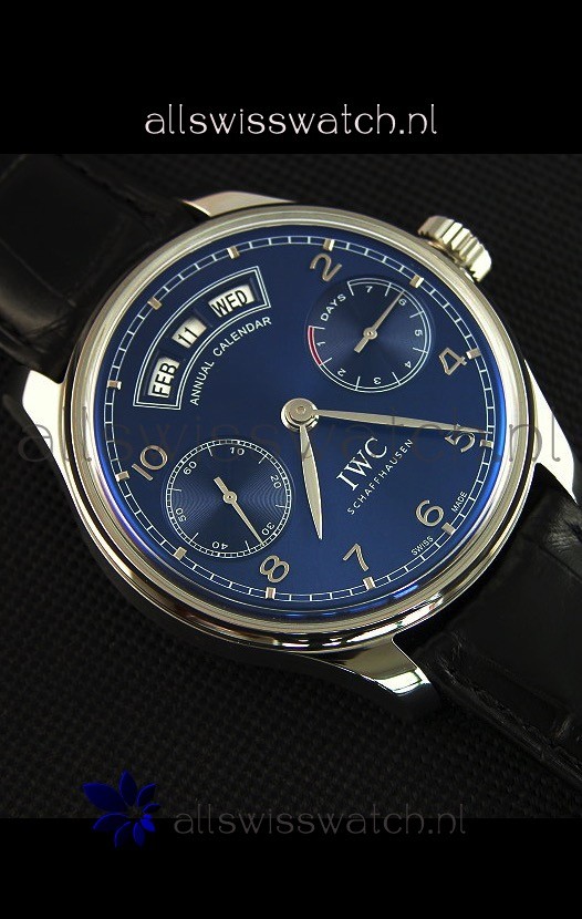 IMG_9081 IWC Portugieser Annual Calender Midnight Blue IW503502 1:1 Mirror Replica 6