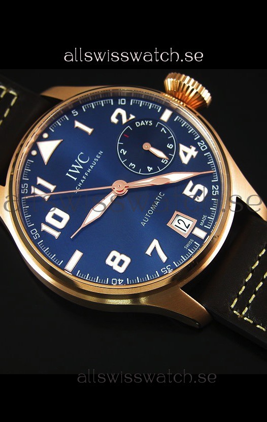 IMG_9081 IWC Big Pilot Rose Gold - Functional Power Reserve 1:1 Mirror Replica 6