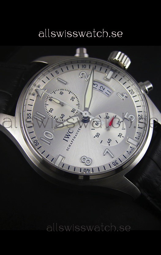 IMG_9081 IWC Pilot Chronograph IW387809 Stainless Steel 1:1 Mirror Replica 6