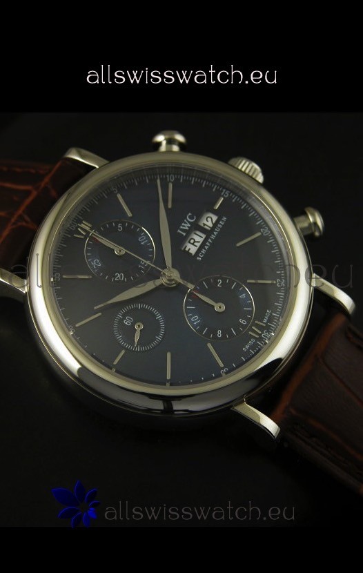 IMG_9081 IWC Portofino Chronograph in Steel Case Grey Dial Replica 6