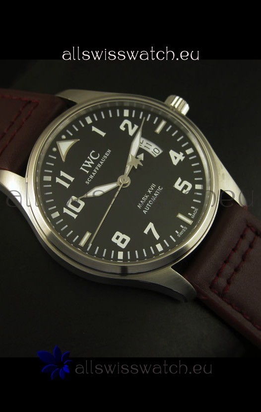 IMG_9081 IWC Mark XVII Stainless Steel Black Dial Replica 6