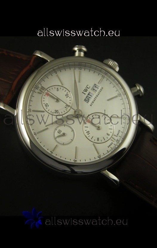 IMG_9081 IWC Portofino Chronograph in Steel Case White Dial Replica 6