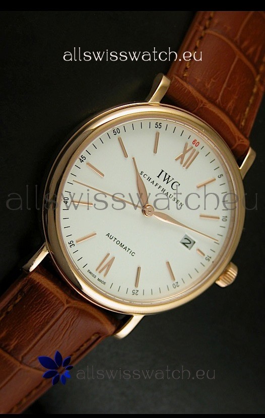 IMG_9081 IWC Portofino Automatic Pink Gold Top Grade Replica 6
