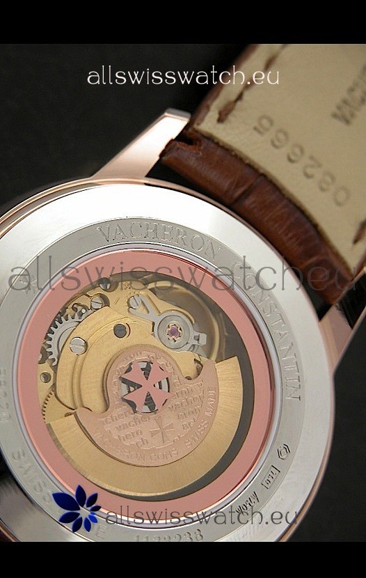 IMG_9081 Vacheron Constantin Geneve Automatic in Rose Gold Replica 6