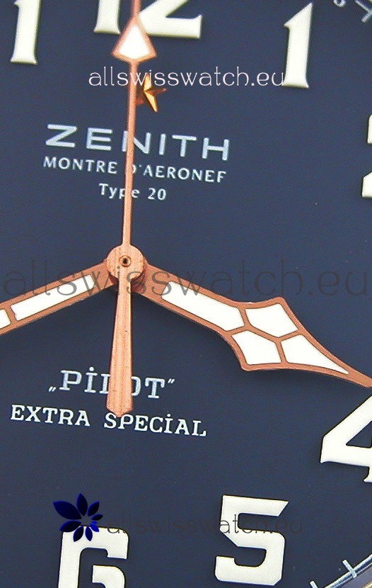 IMG_9081 Zenith Pilot Type 20 Extra Special Vintage Style Blue Dial 1:1 Mirror Replica 6