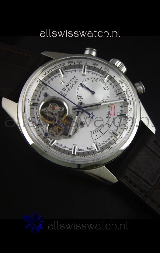 IMG_9081 Zenith El Primero Chronomaster Handwind Power Reserve 42MM Silver Dial Replica 6