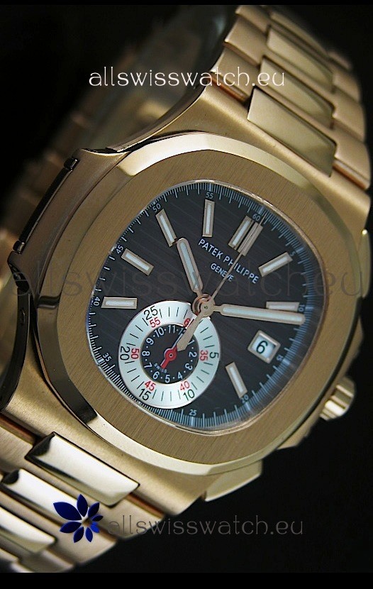 IMG_9081 Patek Philippe Nautilus 5980 Chronograph Pink Gold - 1:1 Mirror Replica 6