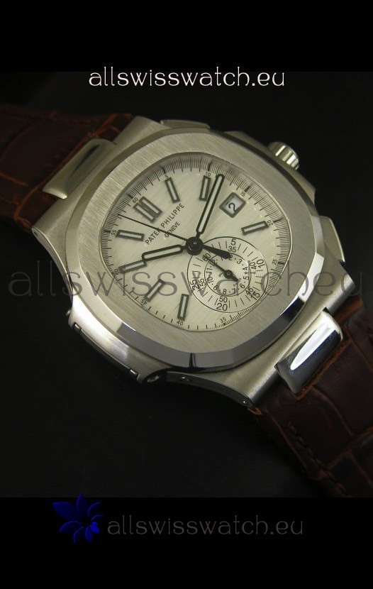 IMG_9081 Patek Philippe Nautilus 5980 Brown Strap - 1:1 Ultimate Mirror Replica 6