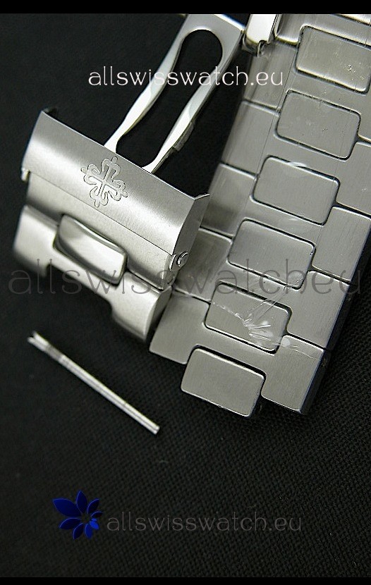 Patek Phillipe Nautilisin Black Textured Dial Replica 6